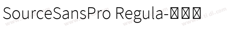 SourceSansPro Regula字体转换